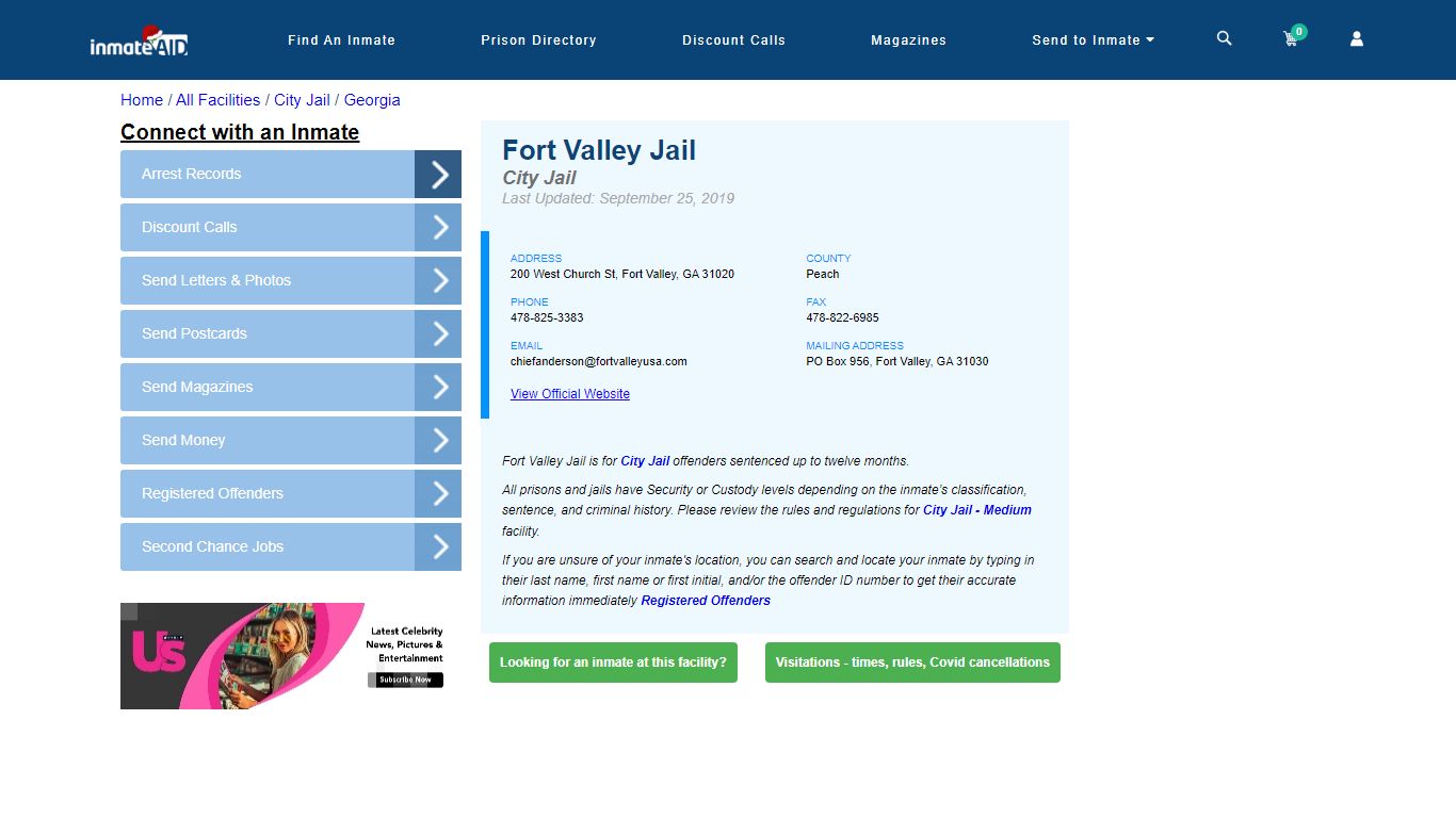 Fort Valley Jail | Inmate Locator